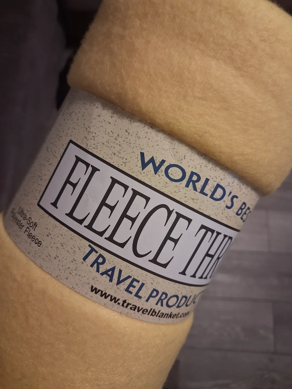 Source Unknown Yellow Fleece Throw Blanket